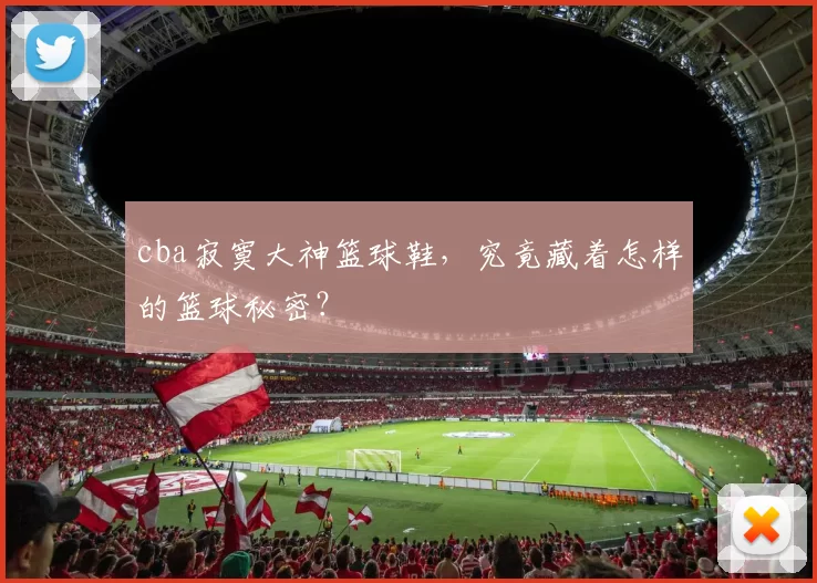 cba寂寞大神篮球鞋，究竟藏着怎样的篮球秘密？