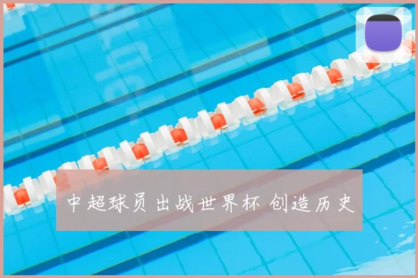 中超球员出战世界杯 创造历史